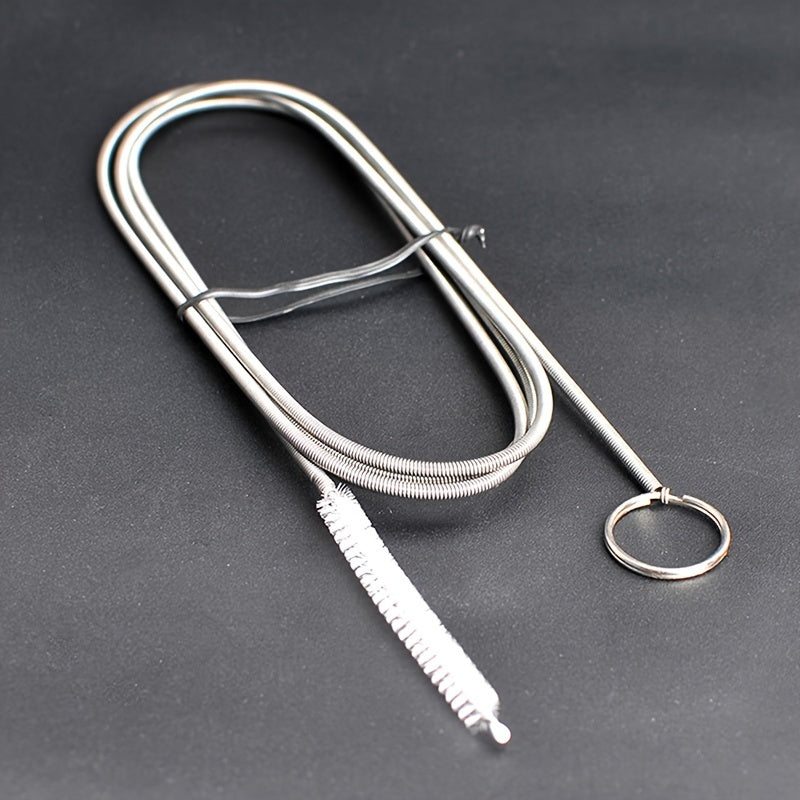 Гибкий инструмент для очистки и промывки дренажей автомобильных люков из нержавеющей стали