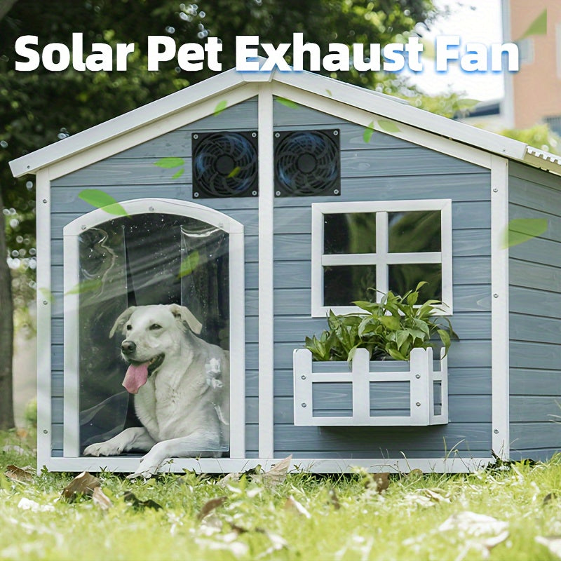 Набор солнечных вентиляционных вентиляторов для улицы для теплиц, курятников, автодомов, портативной вентиляции