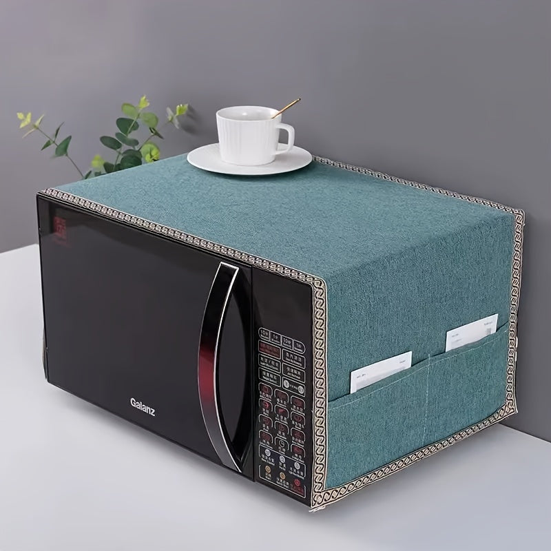 Polyester Microwave Dust Cover Durable Kitchen Appliance Protector