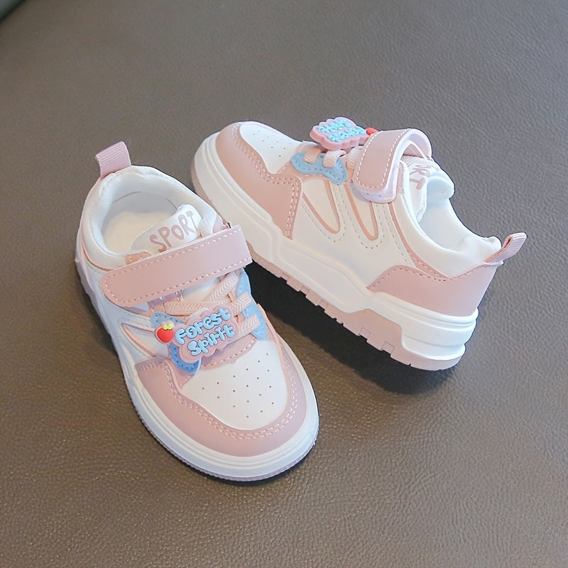 Детские спортивные кроссовки для мальчиков и девочек в возрасте 1-6 лет, повседневные мультяшные низкие кроссовки с застежкой-липучкой