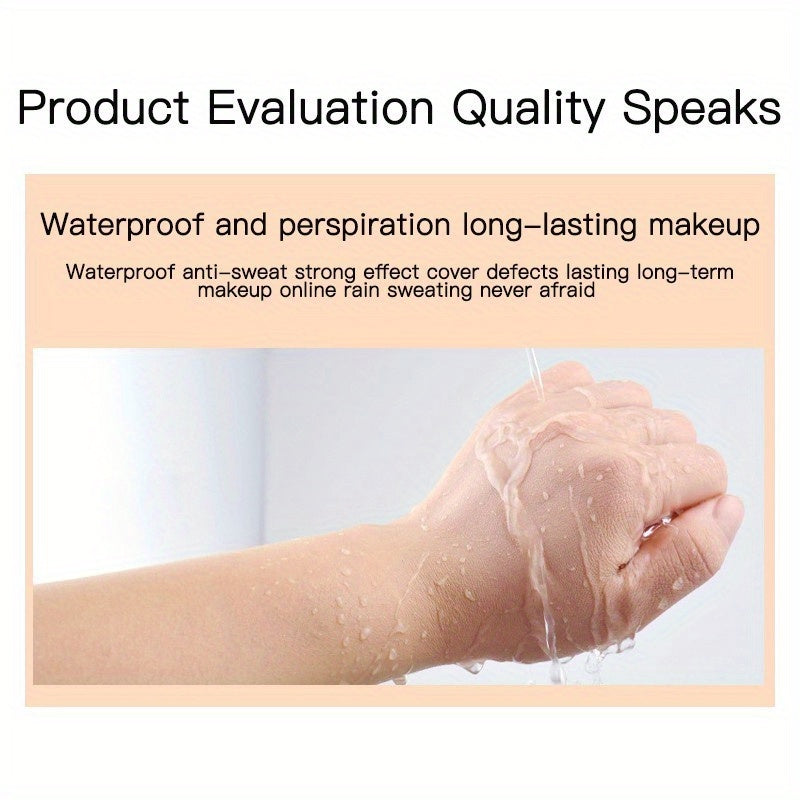 Crema CC de doble color con forma de hongo para mujer, control de grasa, acabado mate nude, tono beige claro