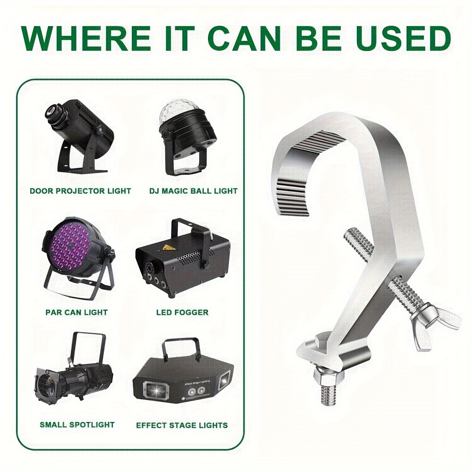 Moslashuvchan sahna chiroqlari uchun Par va Beam chiroqlari uchun olmoslar to'plami, Kumush kulrang, 1/4/10 dona