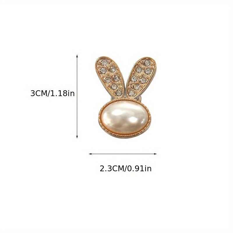 Women Girls Shoe Charm Set with Pearls Rhinestones Detachable Butterfly Flowers