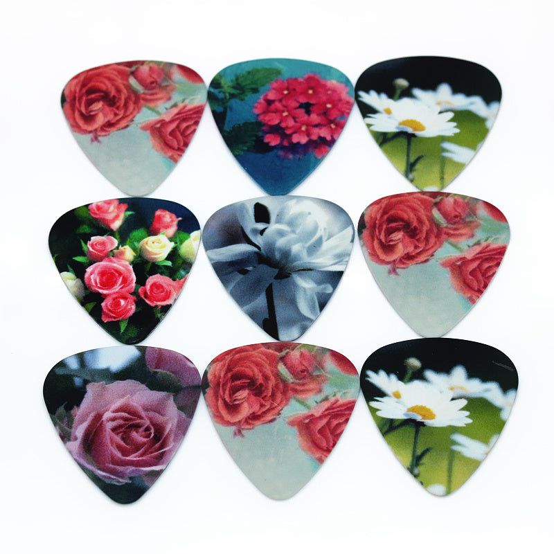 10 Colorful Cartoon Zombie Guitar Picks PVC 0.46/0.71/1.0mm for Acoustic Bass Ukulele