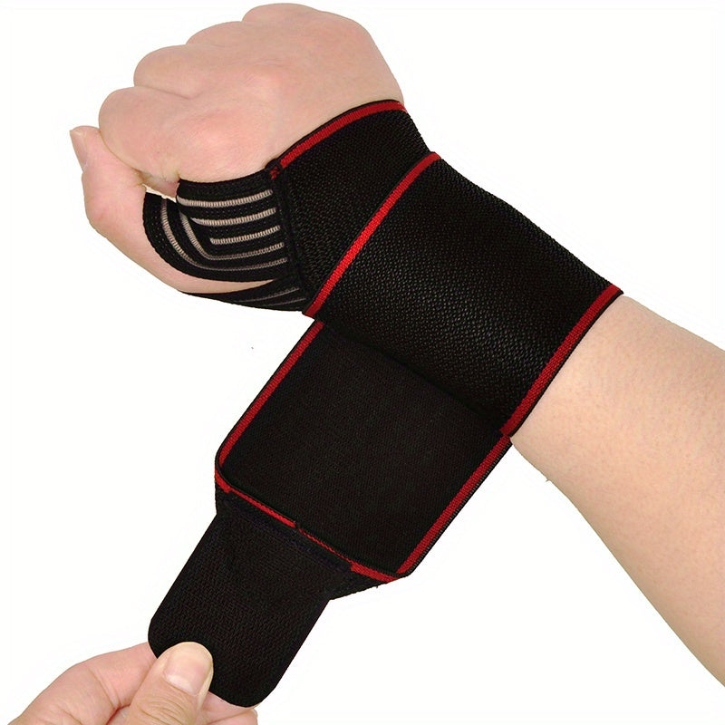 Adjustable Wrist Support Strap for Weightlifting Sports and Daily Activities Red Grey Blue