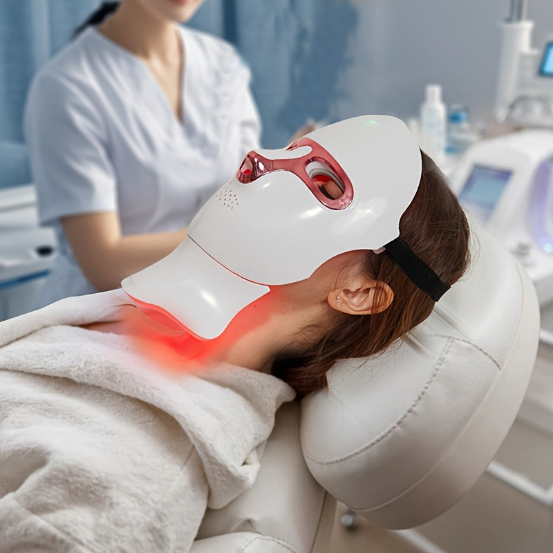 7 rangli Ayollar uchun Go'zallik Maska, USB orqali zaryadlanadigan, sensorli ekranli, ko'p funksiyali portativ yuz parvarishlash qurilmasi, qiz do'stingiz yoki 14 fevral uchun mukammal sovg'a.