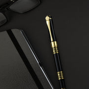 Bolígrafo de metal con clip de bolsillo y tapa de clic para uso en oficina y escuela