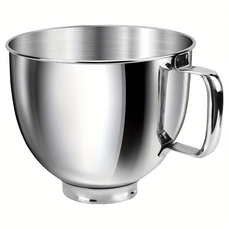 Stainless Steel Mixing Bowl Replacement for 4.5/5 Quart Tilt-Head Stand Mixers Anti-Slip Handle