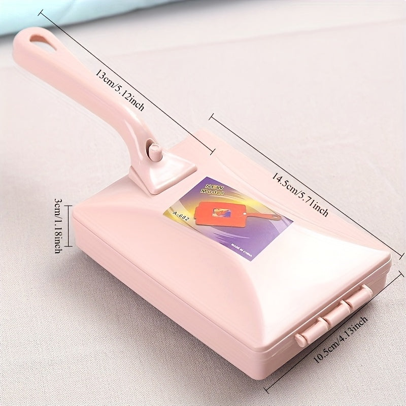 Kovrolinlar, yotoqlar va divanlar uchun ergonomik uzun tutqichli tozalash cho'tkasi. Qizil va oq tuklar, mustahkam plastik konstruktsiya. Batareyalar kerak emas.