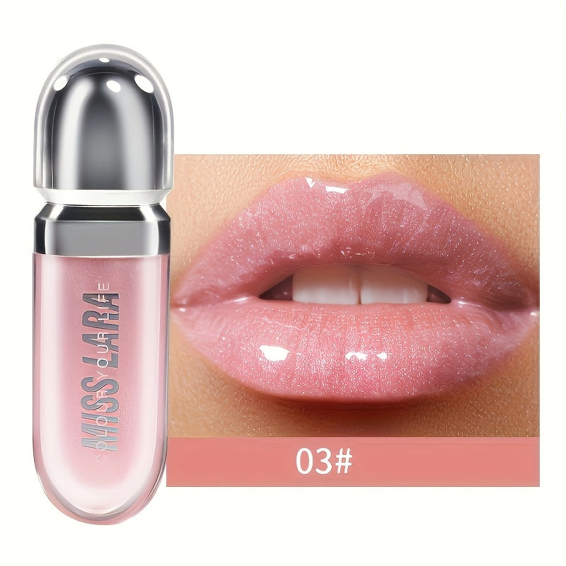 Женский увлажняющий блеск для губ — увлажняющая жидкая помада в оттенке оранжево-розовый