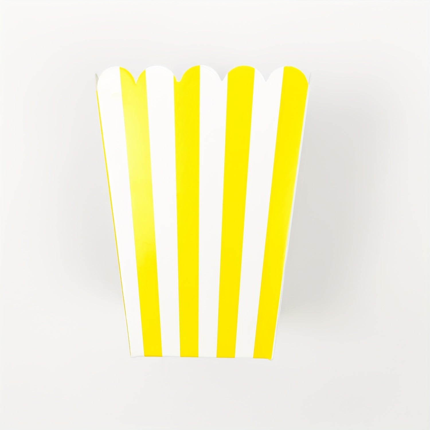Striped Paper Popcorn Boxes Set of 12 for Parties and Snacks