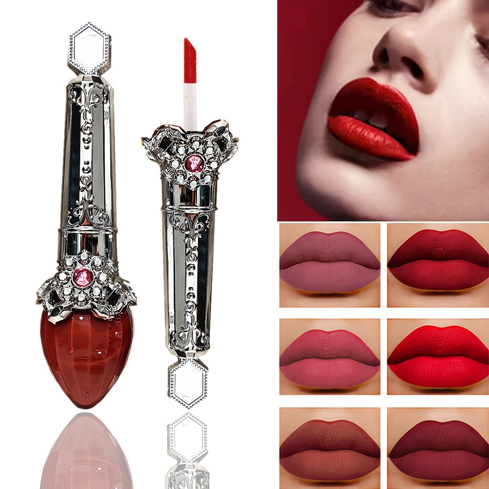 Женский водостойкий стойкий красный матовый глянцевый жидкий помада-люмиксер для губ