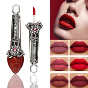 Женский водостойкий стойкий красный матовый глянцевый жидкий помада-люмиксер для губ