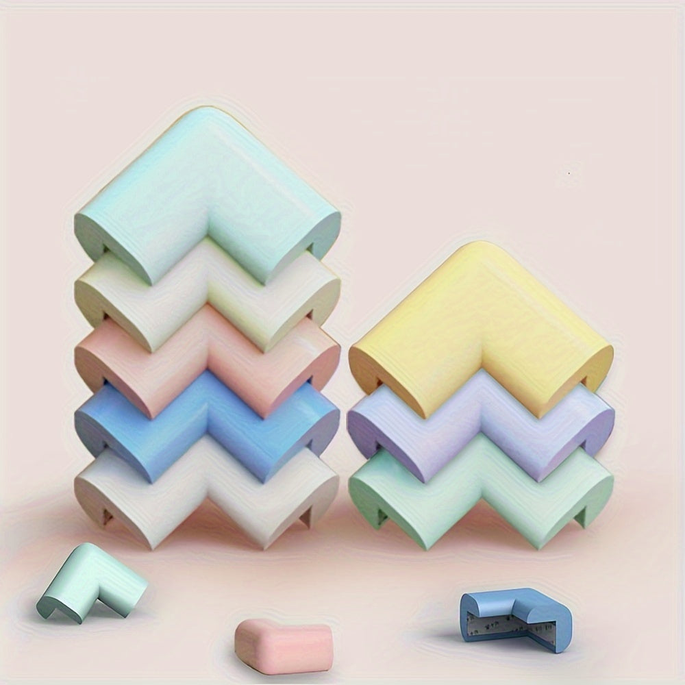 Package of 10 Soft Right Angle Corner Protectors for Chairs and Cabinets