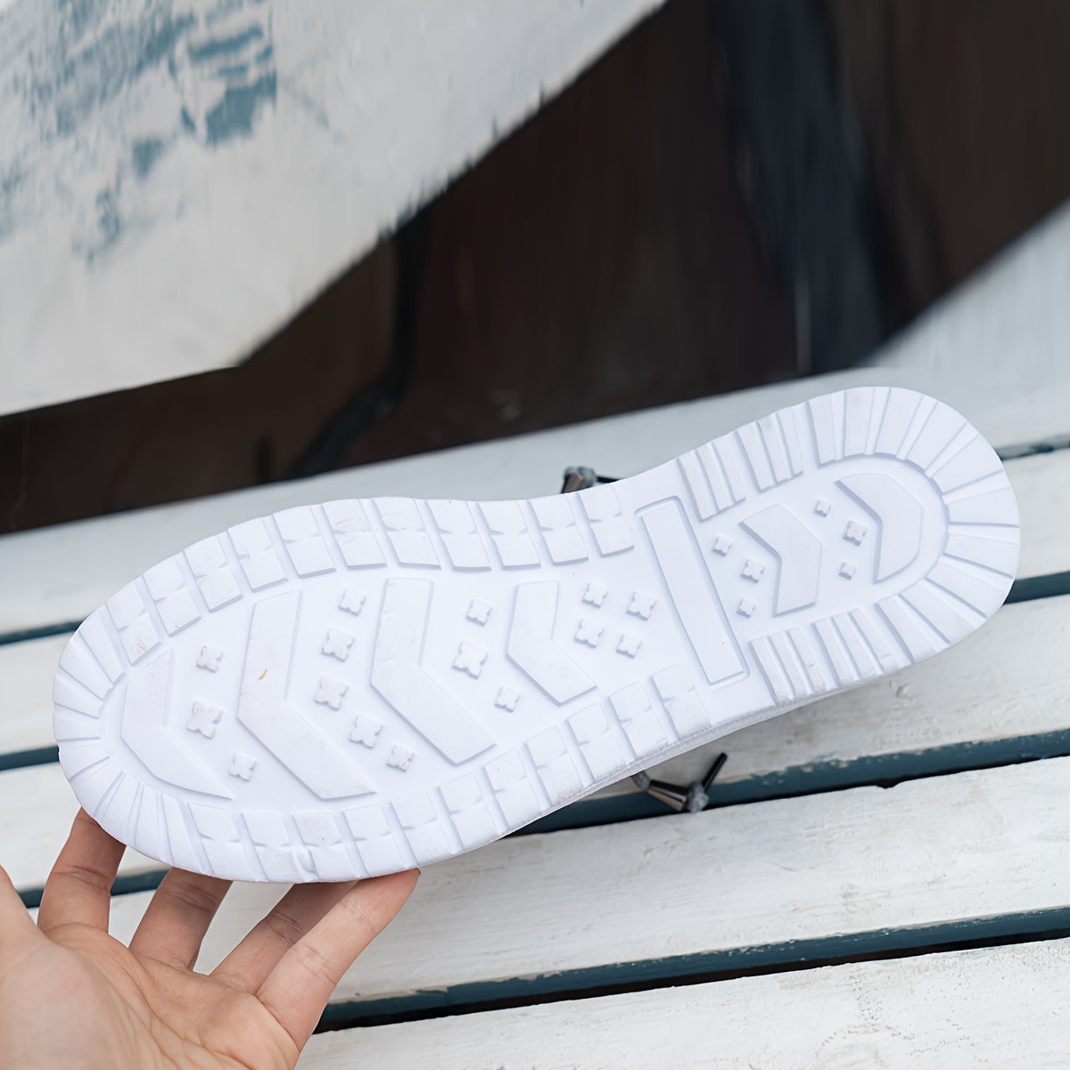 Women's Knit Slip-On Shoes with Round Toe Breathable Anti-Slip Flat Sole