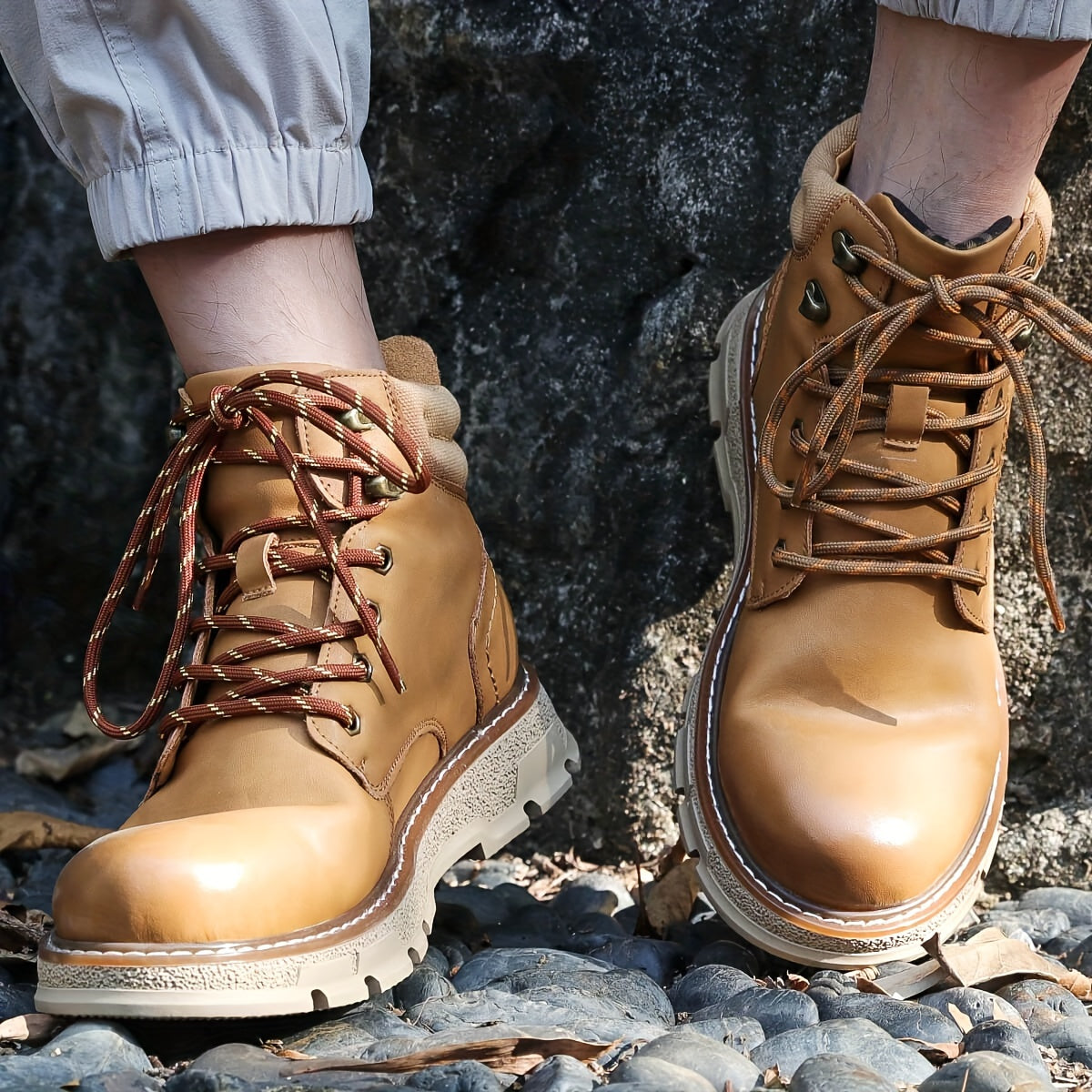 Unisex Thickened Round Climbing Shoe Laces for Hiking and Work Boots