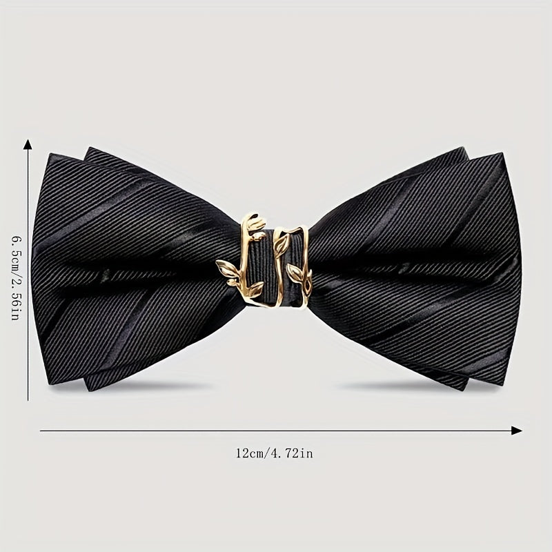 Men's Pure Color Bow Tie for Weddings Parties and Formal Events