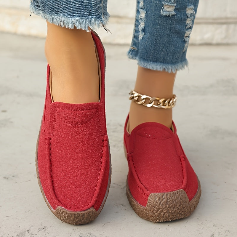 Женские черные лоферы-слипы повседневные туфли с нескользящей подошвой из TPR