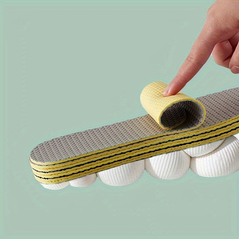 Unisex Ultra-Thin Latex Insoles Comfort Soft Shock Absorbent