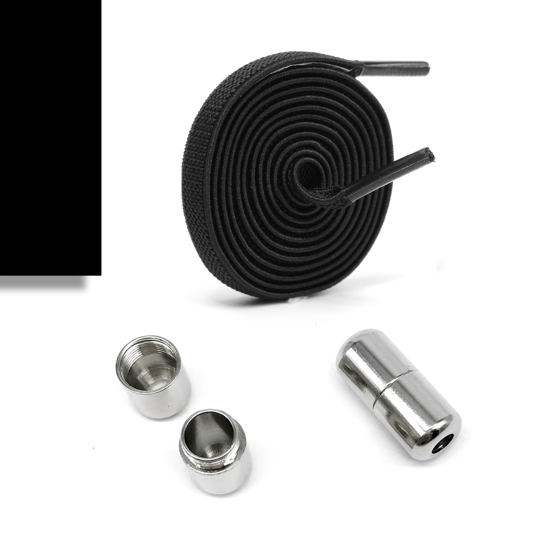 Elastic No-Tie Shoe Laces for Adults with Golden Capsule Buttons