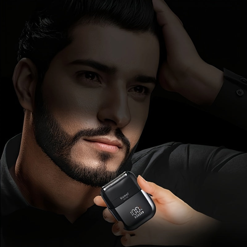 Dual-head Electric Shaver with LCD Display USB Charging Men's Razor