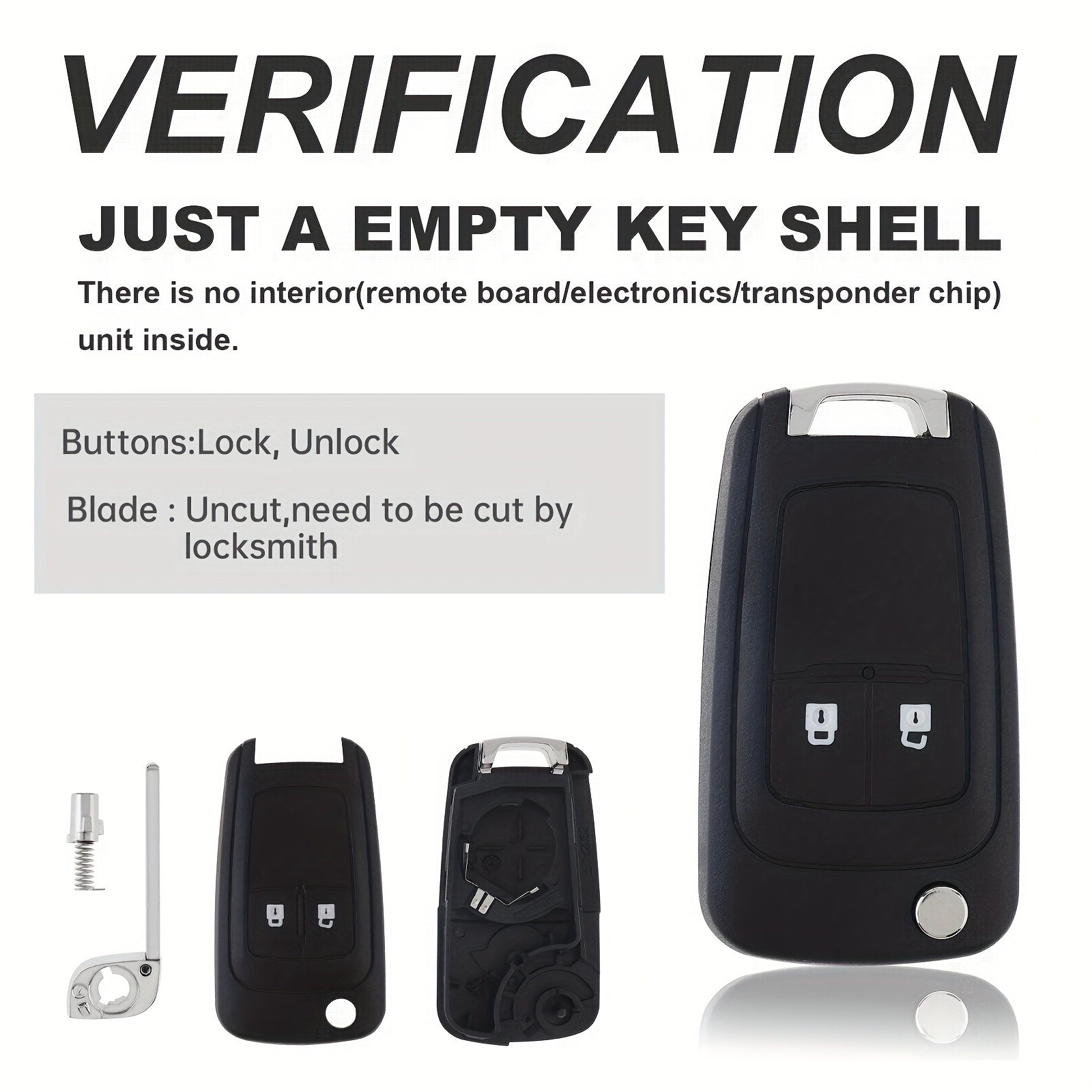 Premium Car Key Fob Case Shell 2/3 Buttons for Opel Vauxhall Astra Corsa