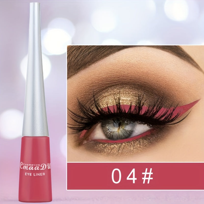 Женский водостойкий жидкий карандаш для глаз, 17 цветов, быстро сохнет, насыщенный цвет