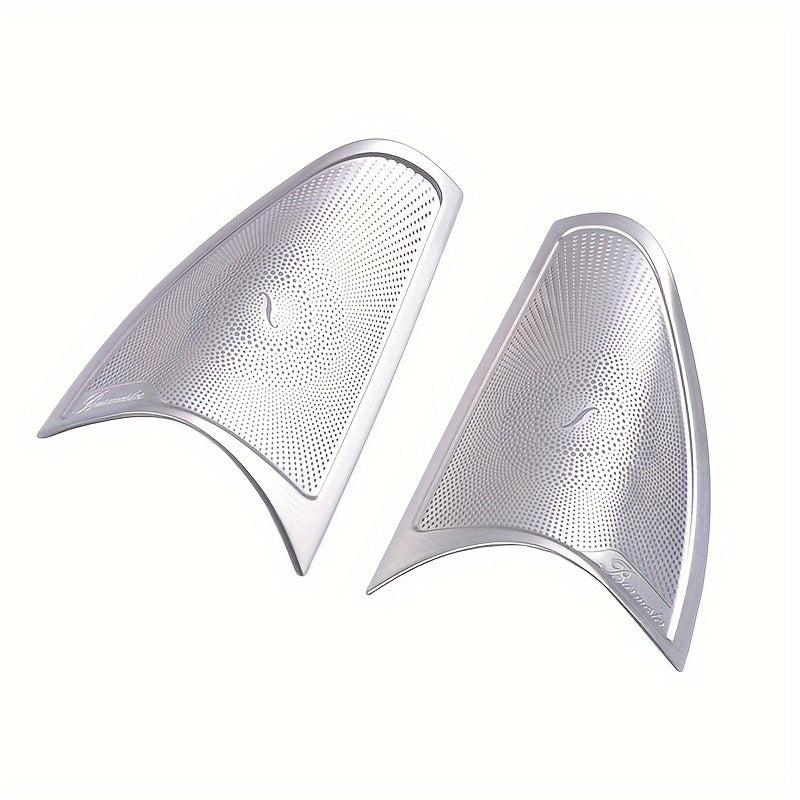 Stainless Steel Car Door Speaker Covers for C/E/GLC 2015-2022 Easy Install