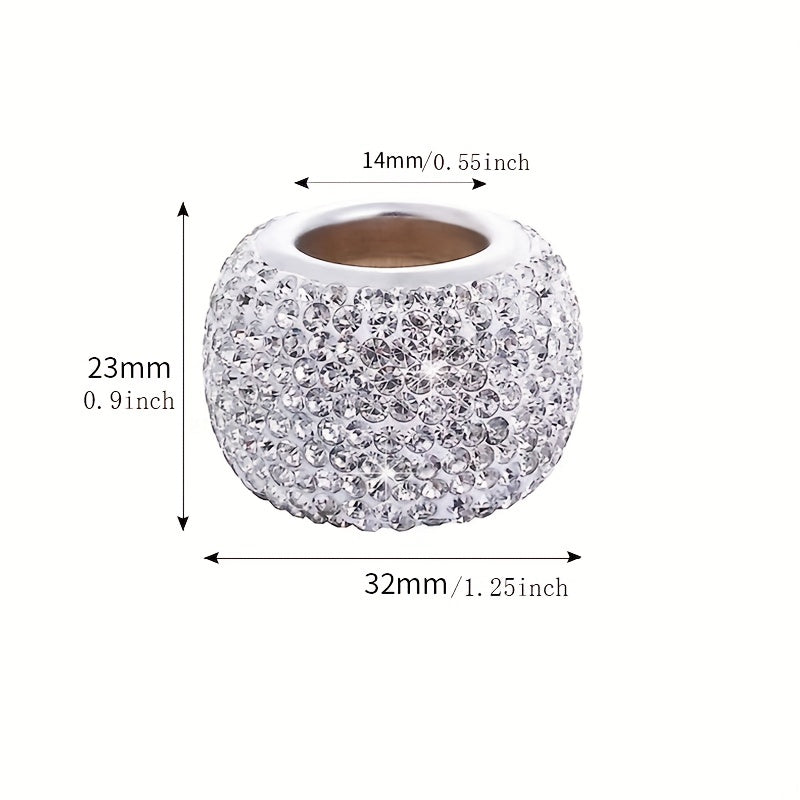 Women Car Interior Rhinestone Headrest Decoration Ring