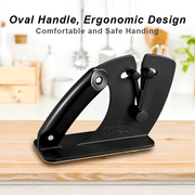 Ergonomic Knife Sharpener Auto-Adjust Tungsten Carbide Non-Slip Grip