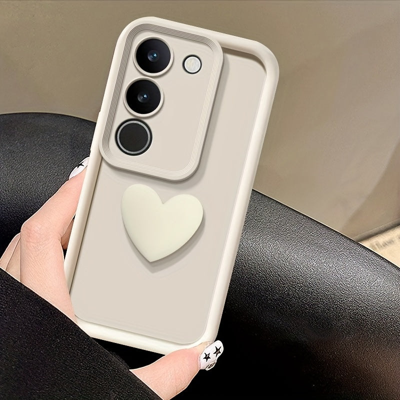 3D Love Heart Pattern TPU Phone Case for Samsung Galaxy S and A Series Full Body Protection