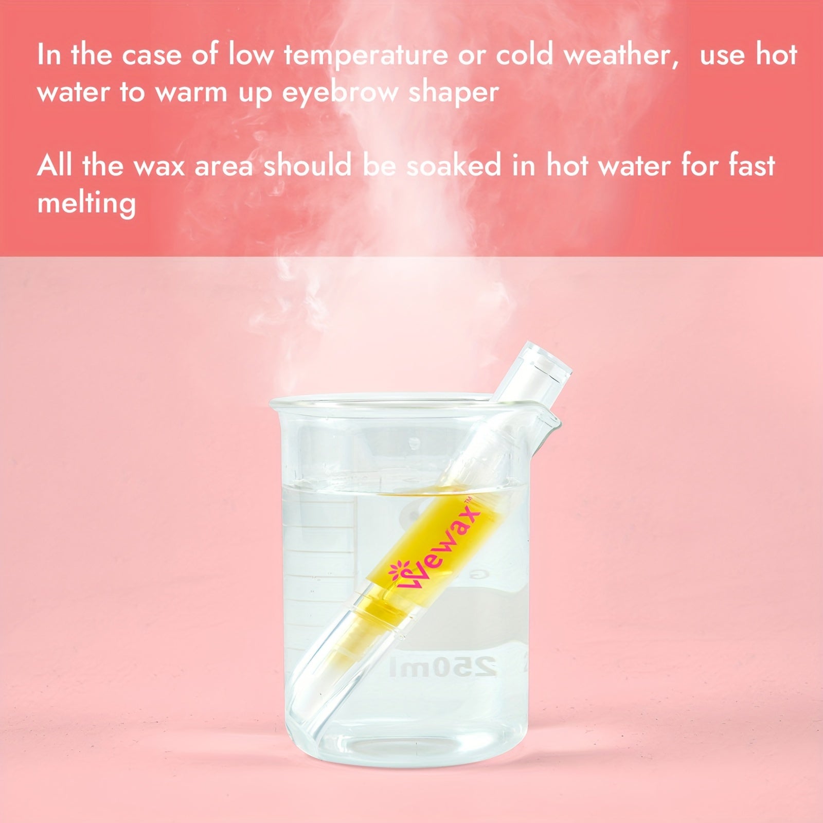 Kit de depilación de cejas para mujer 5g Conjunto de depilación con mini tiras y cepillo