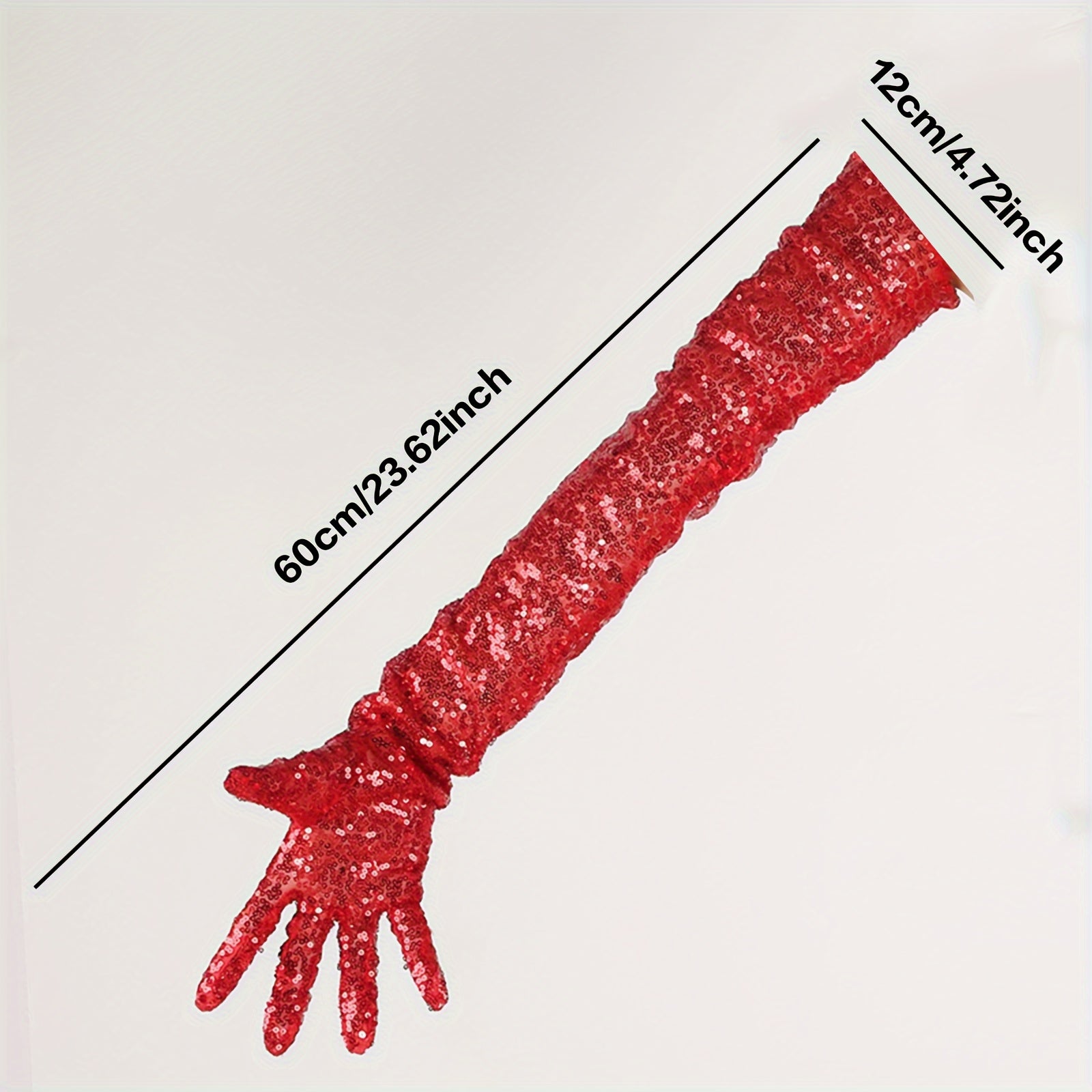 Women's Sequin Gloves Polyester Mesh for Evening Parties and Cocktail Events