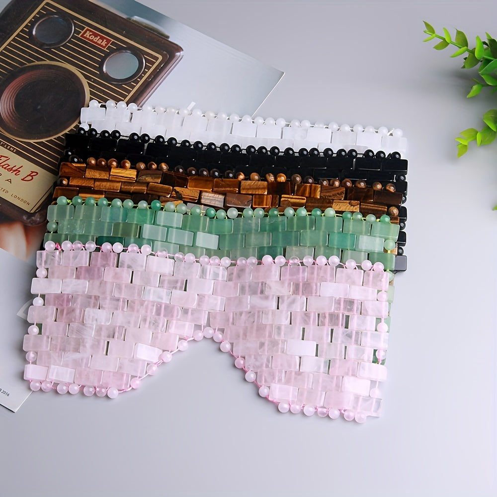 Máscara de cristal para relajación y cuidado de la belleza, masaje facial, regalo