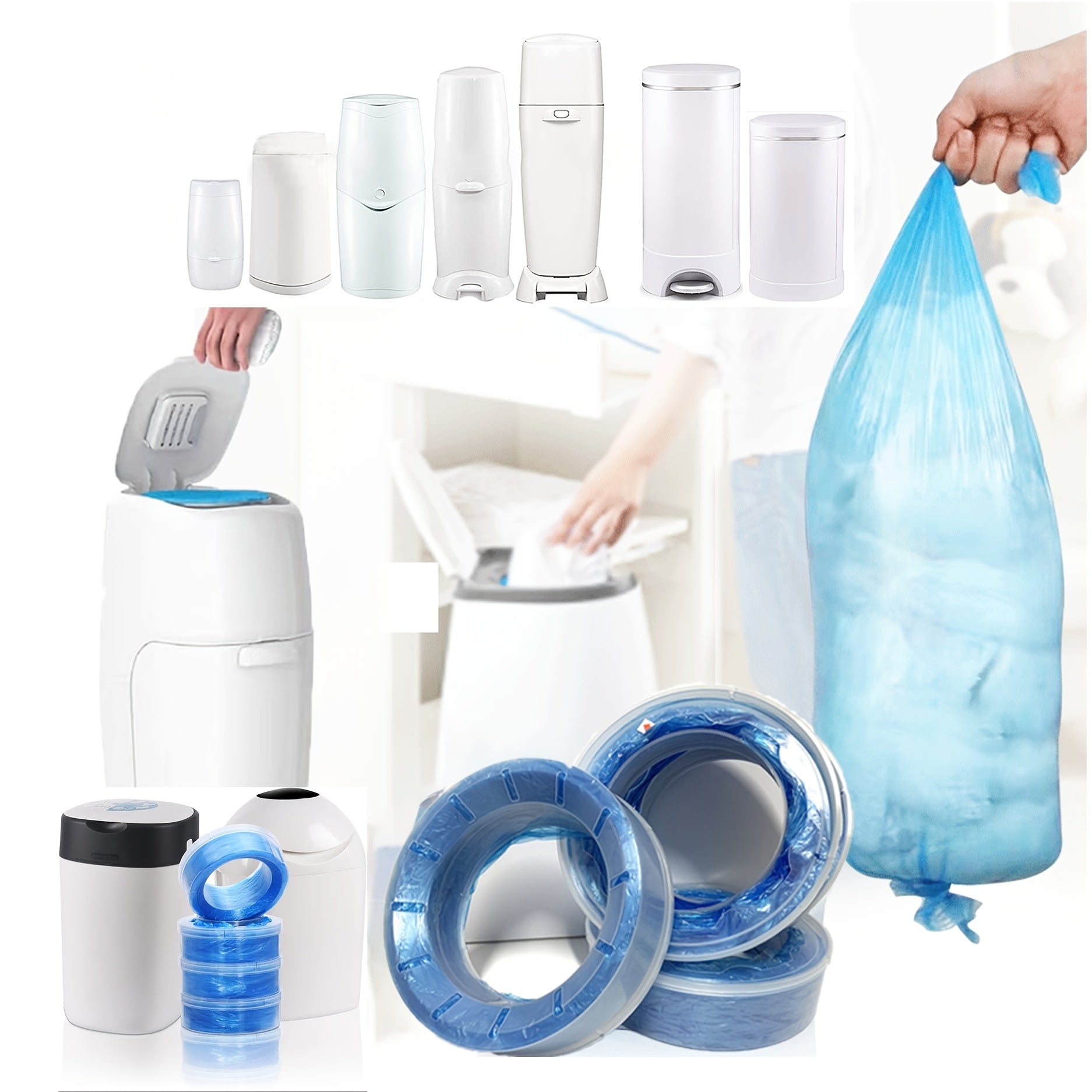 Заполните свой ведро для подгузников максимальной вместимости этими сверхдлинными толстыми мусорными пакетами, разработанными для максимальной способности к дезодорации. Идеальный подарок на Рождество, Хэллоуин или День благодарения.