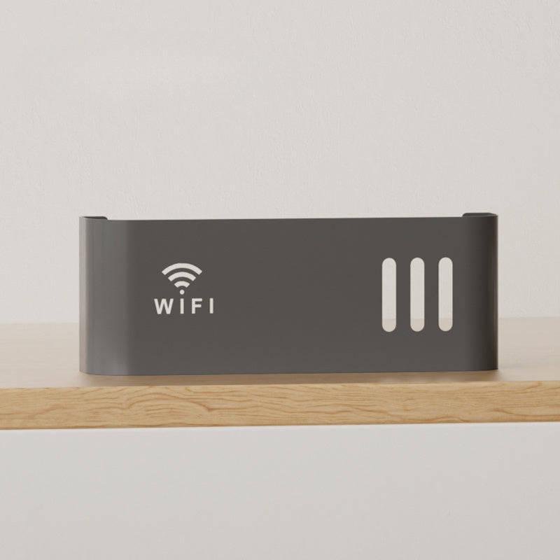 Wall-Mounted WiFi Router Storage Box Durable Space-Saving Organizer for Home Office