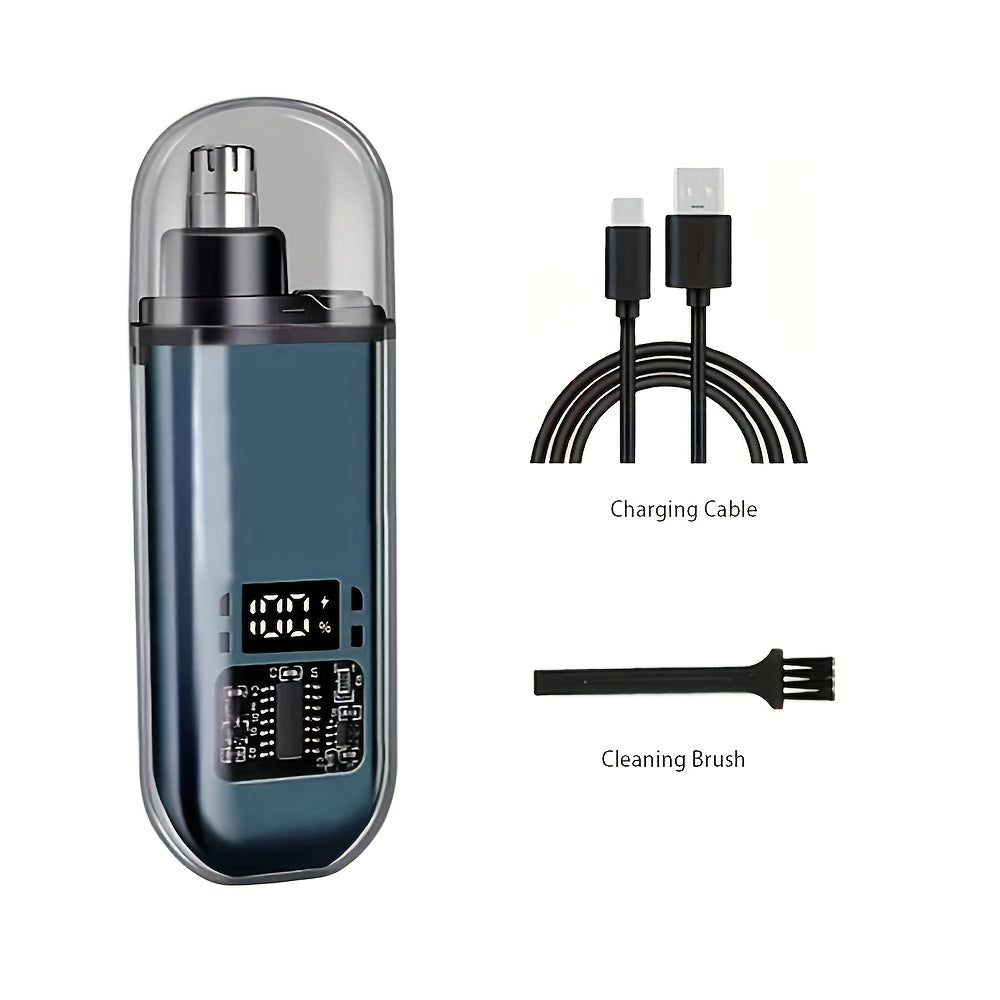 Men's USB Rechargeable Nose and Ear Hair Trimmer Compact Electric Personal Care