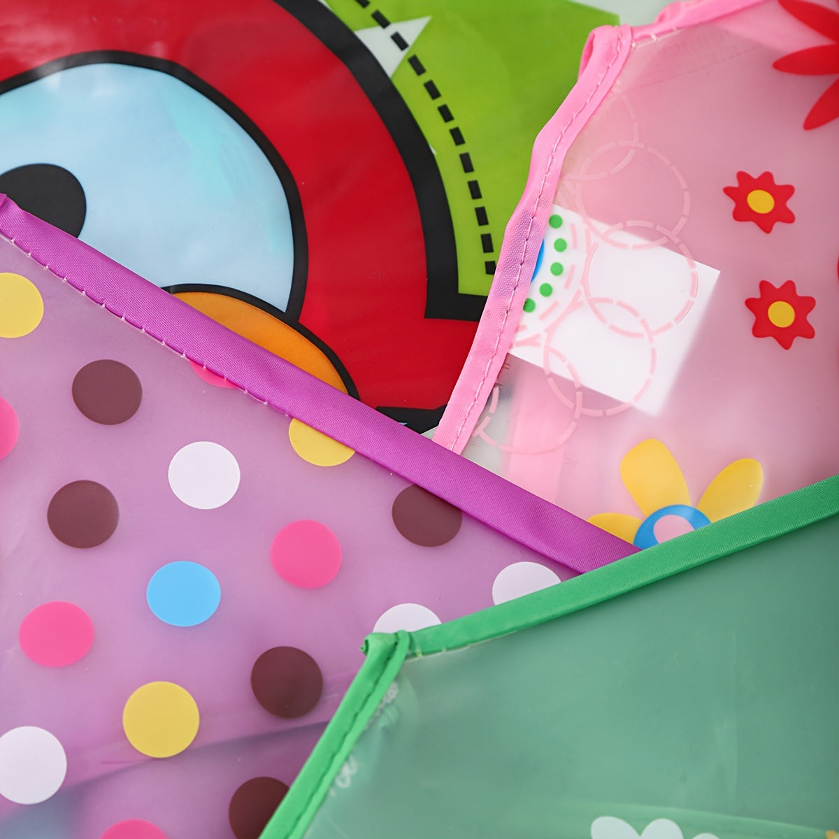 Baby Bibs Waterproof for Boys and Girls Spring Autumn Polyester Fiber Adjustable