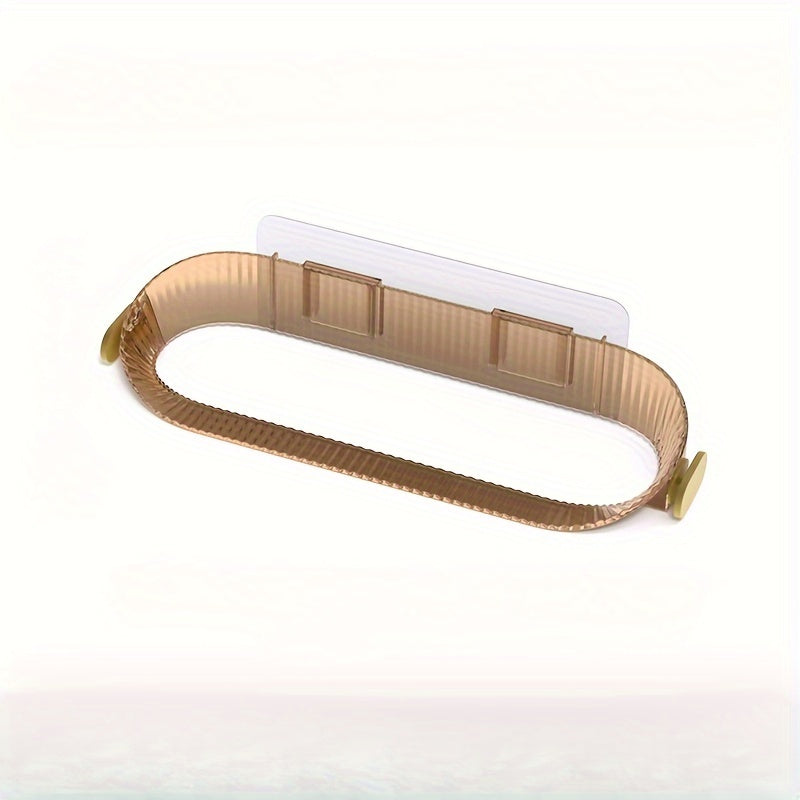 No-Drill Wall-Mounted Shoe Rack Bathroom Organizer Plastic Storage Shelf