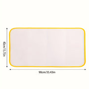 Kiyimlaringizni va dazmol taxtangizni yuqori haroratga chidamli, mustahkam polyester to'r bilan himoya qiling. Xavfsiz bug'li dazmol matosi tozalash oson va yuzalaringizni zarardan himoya qiladi.