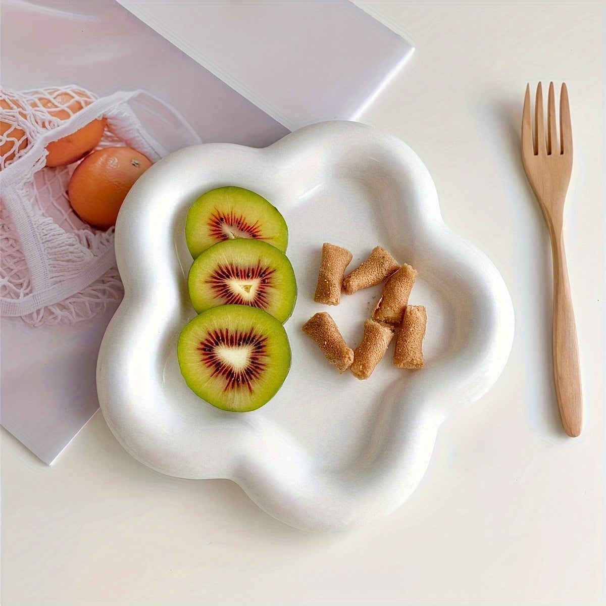 Flower-Shaped Jewelry Tray for Creative Storage 10.49cm