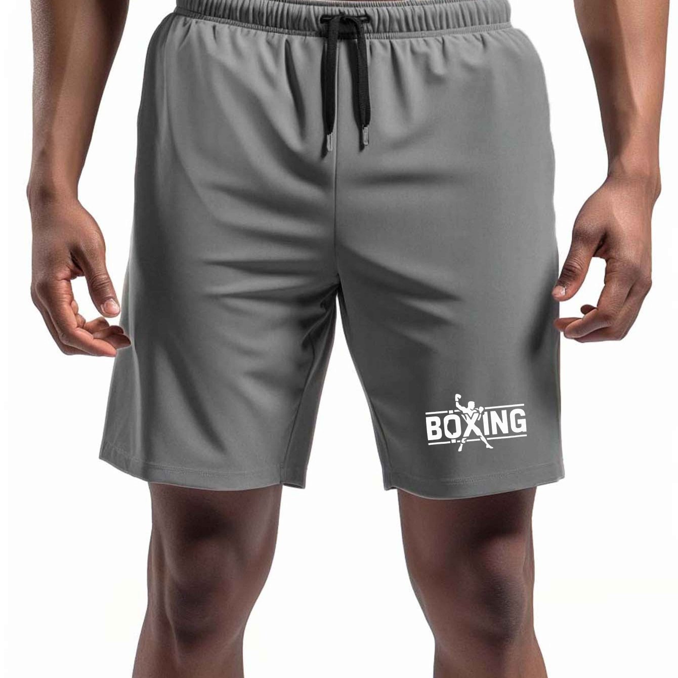 Plus Size Boxing Shorts for Big and Tall Athletes Polyester Casual Woven