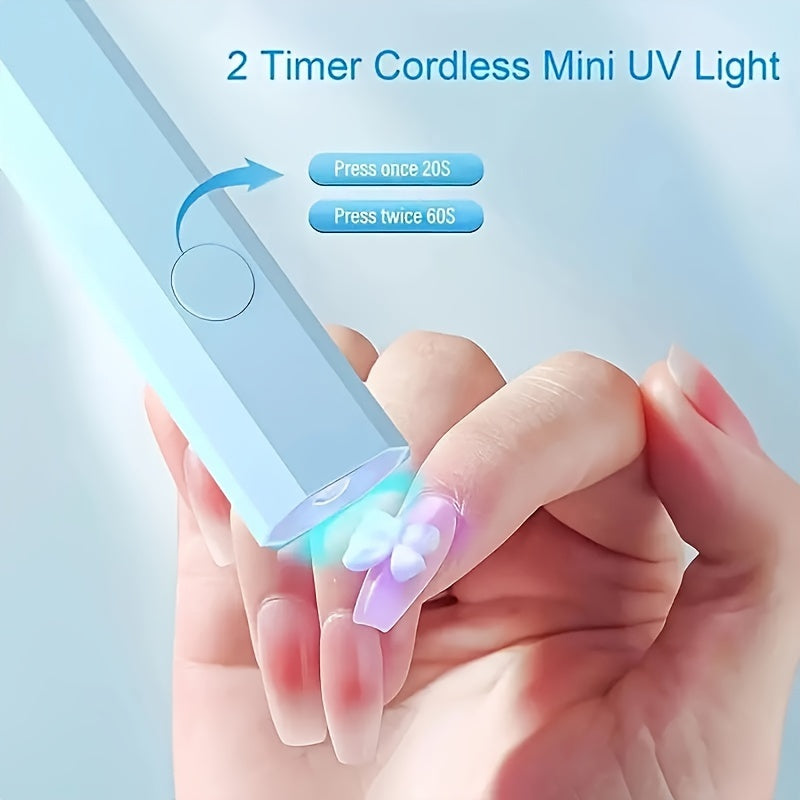 Mini USB LED Nail Dryer for Gel Polish Fast Curing Compact Portable Energy-Efficient