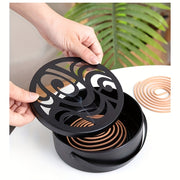 Ochiq havoda chivinlarni oldini oluvchi tutunli koil pech yong'inga chidamli kul idishi