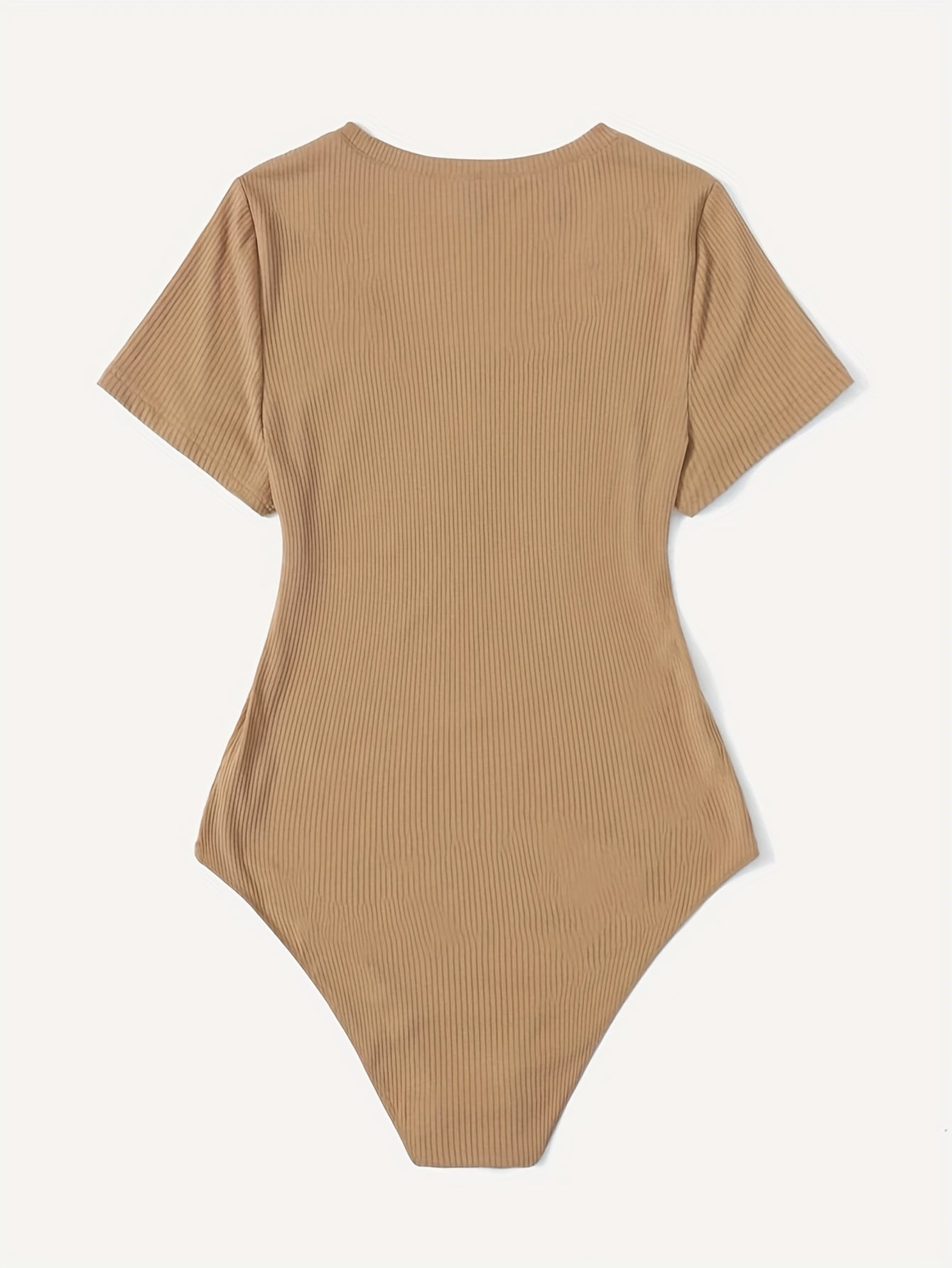 Plus Size Women's Stretchy Casual Jumpsuit White Short Sleeve All-Season