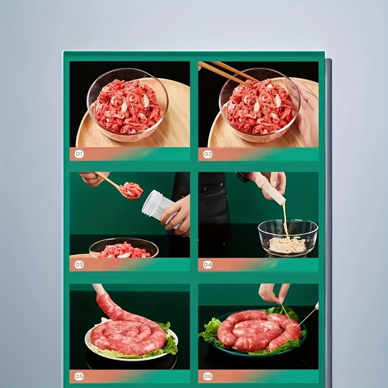 Manual Sausage Stuffing Machine with Sausage Syringe for Homemade Sausages