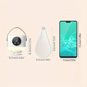 Portable Ceiling and Desk Fan with Wide-Angle Air Supply, USB, Foldable, Outdoor Tripod