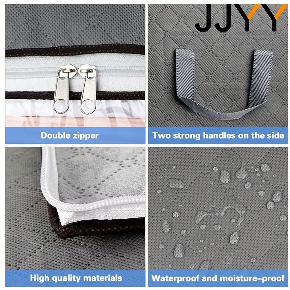 Caja de almacenamiento de gran capacidad de fibra no tejida para ropa, ropa de cama, toallas, plegable, duradera