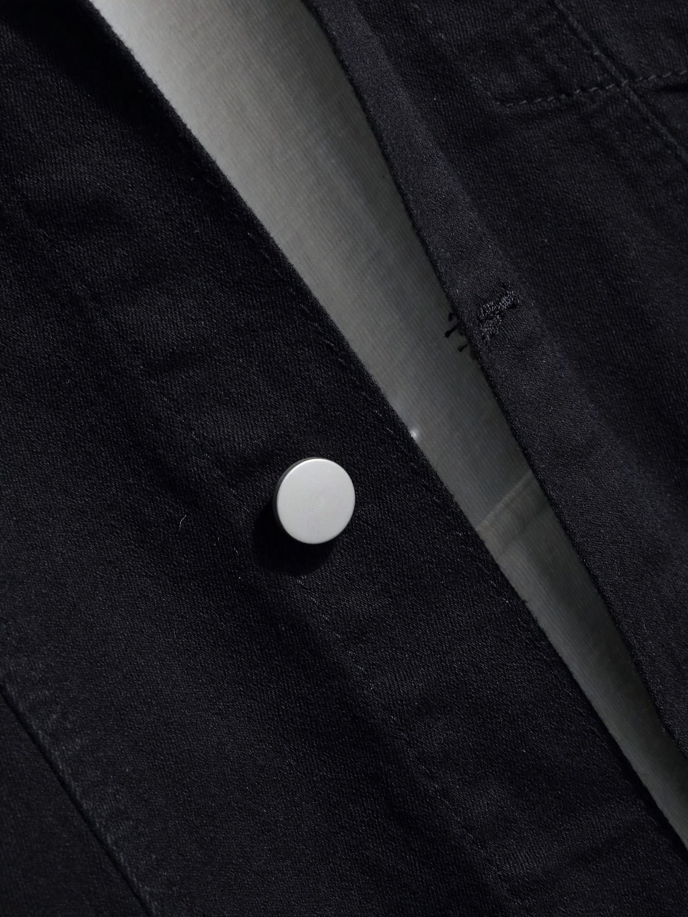 Men's Plus Size Casual Jacket Rayon Blend Stretch Solid Color Pockets