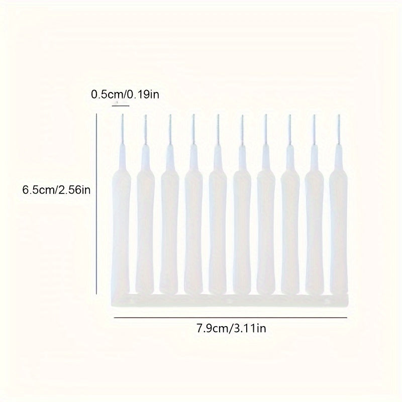 10 Pcs White Shower Head Cleaning Brushes Multi-Functional Nozzle Gap Tools